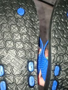 Black And Blue Flip Flop