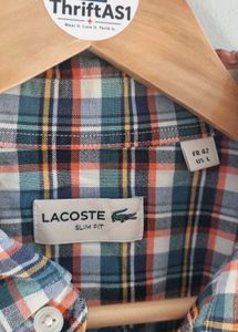 Lacoste Plaid Button-Down Shirt