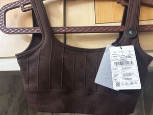 Ribbed Knit Sports Bra
