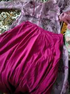 Beautiful Purple Floral Gown