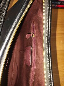 Original Coach Black Pebbled Leather Shoulder Bag