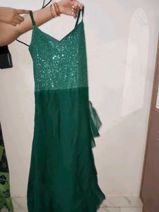 Stunning Sequin & Chiffon Maxi Dress