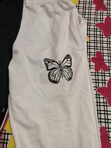 Butterfly Print Split Pants