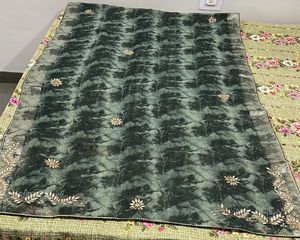 New- Elegant Embroidered 🪩Gottapatti Saree