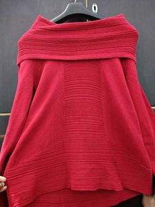 Off-Shoulder Knit Sweater