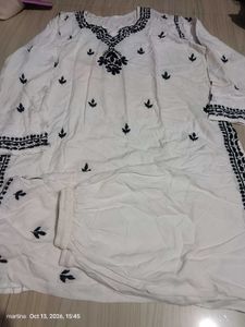 White Embroidered Kurta Set
