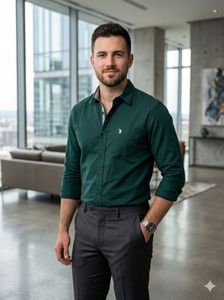 Men's US Green Polo Shirt newwdtag