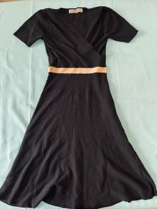 Elegant Black Wrap Dress