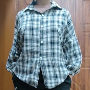 SALE ‼️ 50% OFF ‼️ Black Plaid Flannel Shirt