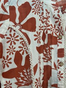 Boho Floral Print Kurta set