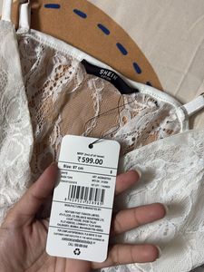 Floral lace sheer Leotard top adjustable straps