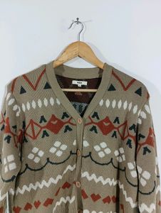 Brown Knitted Winter Sweater (Women)