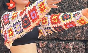 Crochet Granny Square Shrug