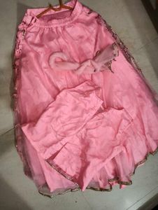 Pink Sequin Lehenga Choli for Girls