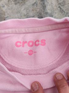 Crocs Pink Sweatshirt
