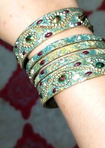 Bangles stone & glitter fancy
