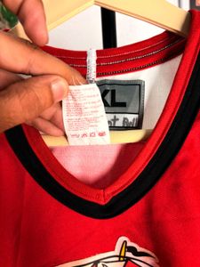 Vintage Red Hockey Jersey