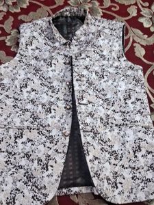 Men's Printed Nehru Jacket