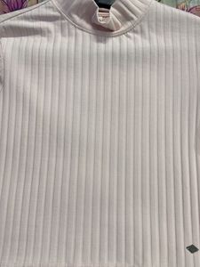 Ribbed Mock Neck Long Sleeve Top