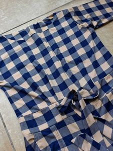 Blue Gingham Jumpsuit