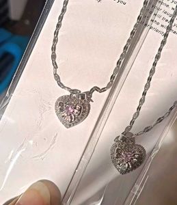 °•Heart With Bow Necklace °