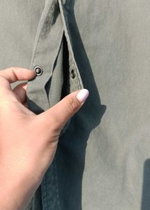 Men's Classic Olive Green Casual Shirt