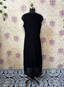 Elegant Black Sleeveless Dress