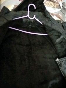 Stylish Black Puffer Jacket with Hood