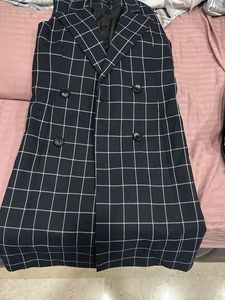 Chic Plaid Sleeveless Blazer