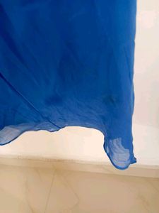 Chic Royal Blue Wrap Dress