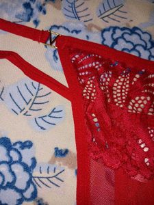Red Lace Thong Panty