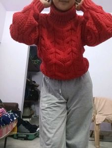 Chunky Knit Turtleneck Sweater