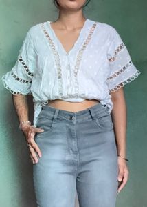 Grey High Waist Skinny Fit Jeans