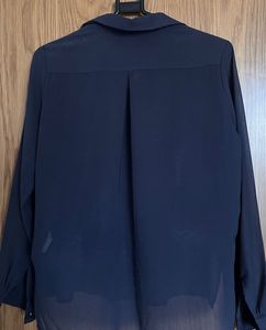 Navy Blue Long Sleeve Shirt