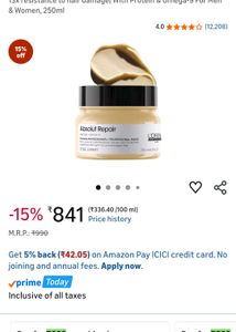 L'Oreal Absolut Repair Hair Mask
