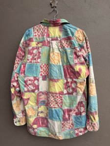 Men's Colorful Patchwork Long Sleeve Shirt