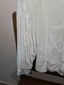 Velvet Square Neck Blouse