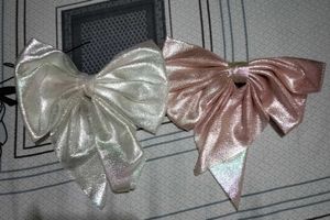 Set of 5 Satin Bow Hair Clips