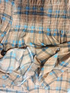 Cute Plaid Flared rop