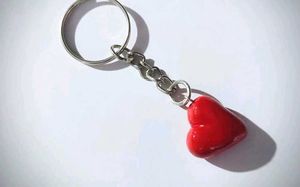 Tiny Red Heart Keychain❤️