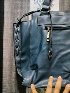 Stylish Blue Handbag