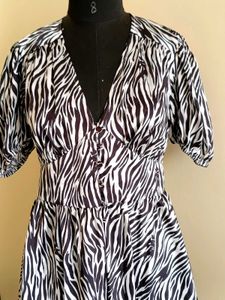 Stylish Zebra Printi Dress