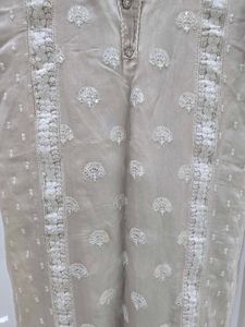 Elegant Embroidered tissue Kurta