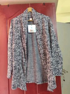 Women's Stylish Printed Open Front Jacket