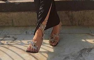 Sparkling Butterfly Heeled Sandals