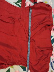 Charming Red wrap  Kurta Top