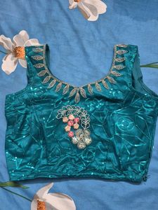 Teal Lengha Set