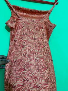 Sparkly Orange Mini Dress