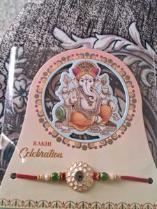 Decorative Rakhi with Ganesha Motif set of  6 pc