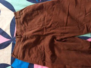 Brown Casual Pants
